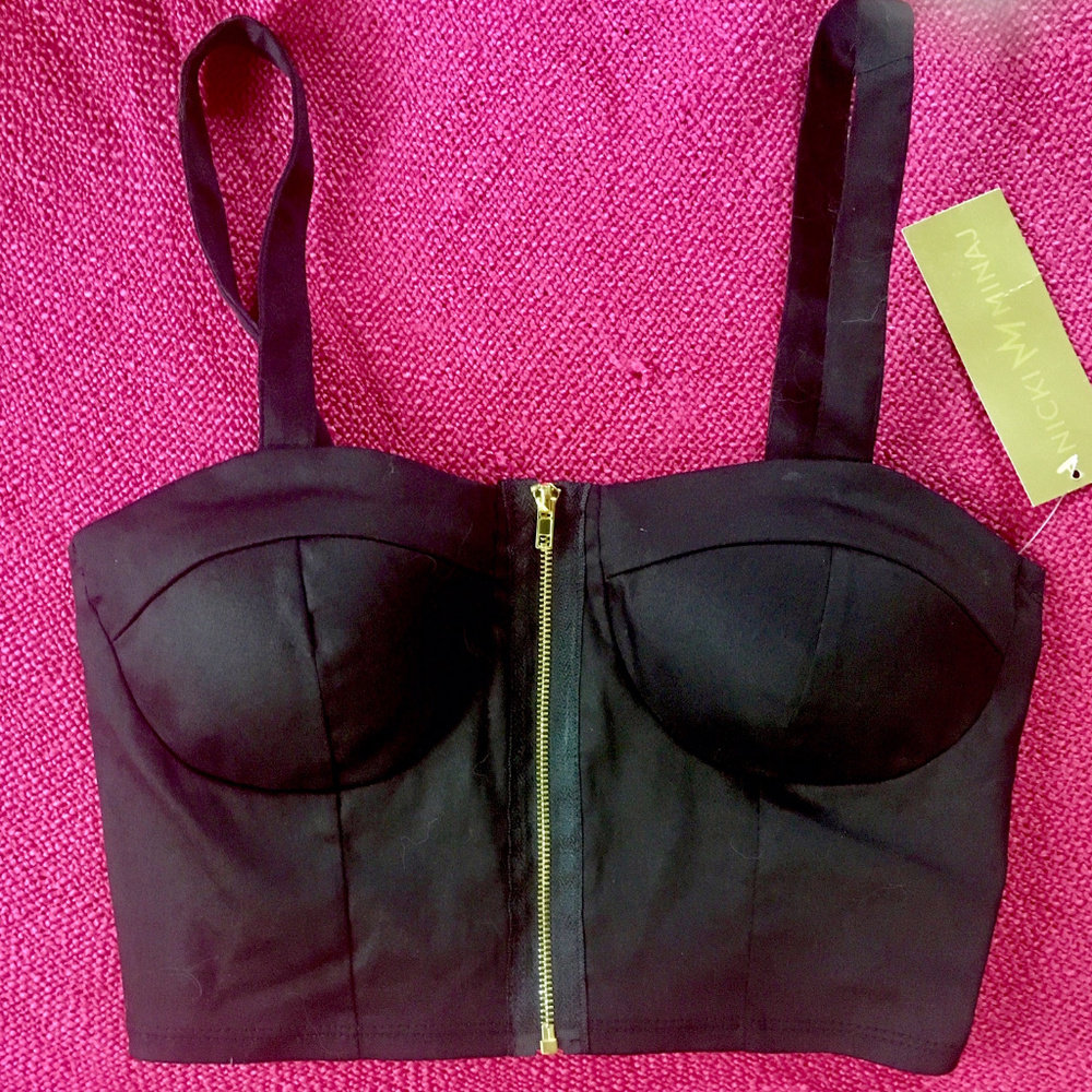 NICKY MINAJ ZIPPERED CROP TOP!!!